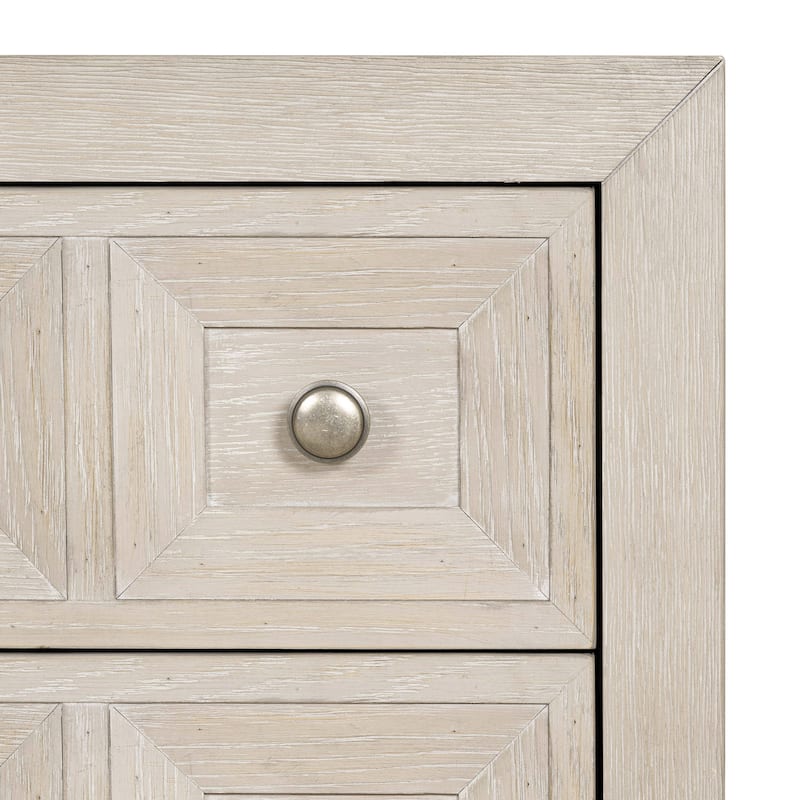 Furniture of America Durem Modern Classic 3-Piece Solid Wood Panel Bedroom Set with 2-Drawer Oversized Nightstand