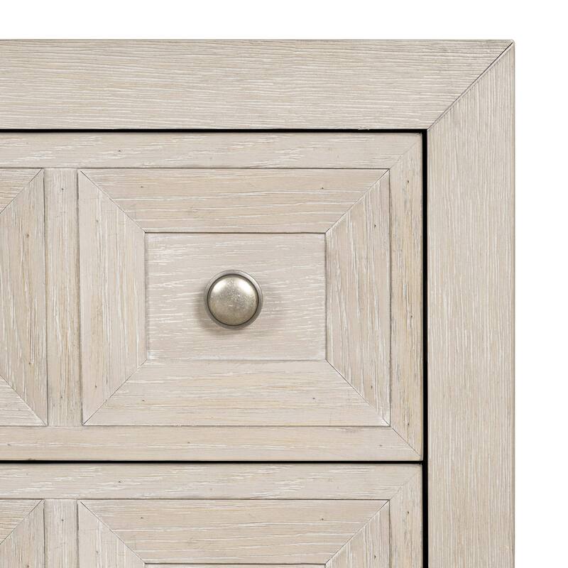 Furniture of America Durem Modern Classic 5-Piece Solid Wood Panel Bedroom Set with 2-Drawer Oversized Nightstand