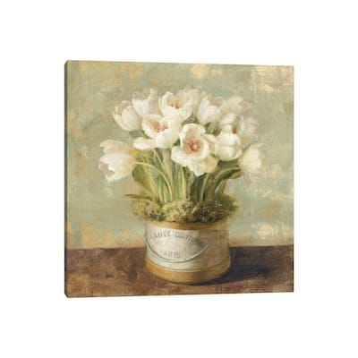 iCanvas "Hatbox Tulips" by Danhui Nai Canvas Print