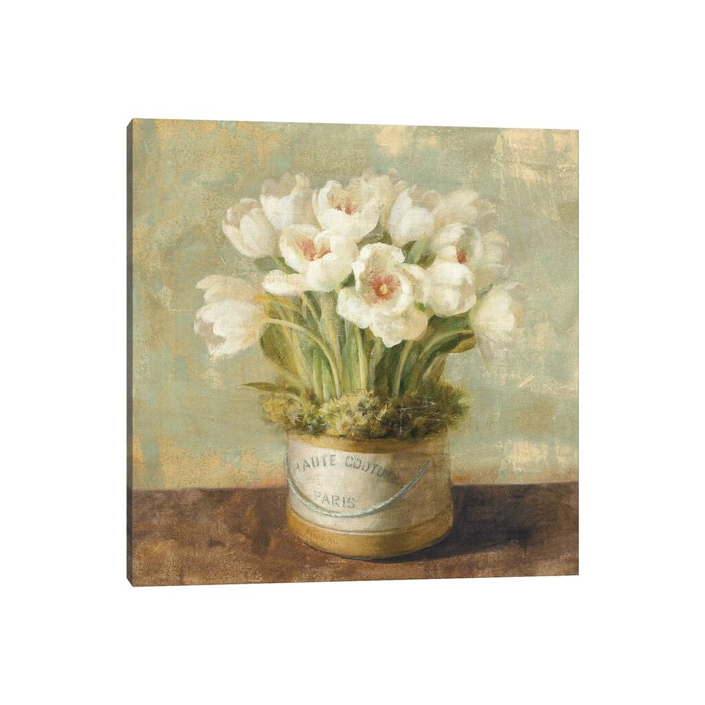 iCanvas "Hatbox Tulips" by Danhui Nai Canvas Print