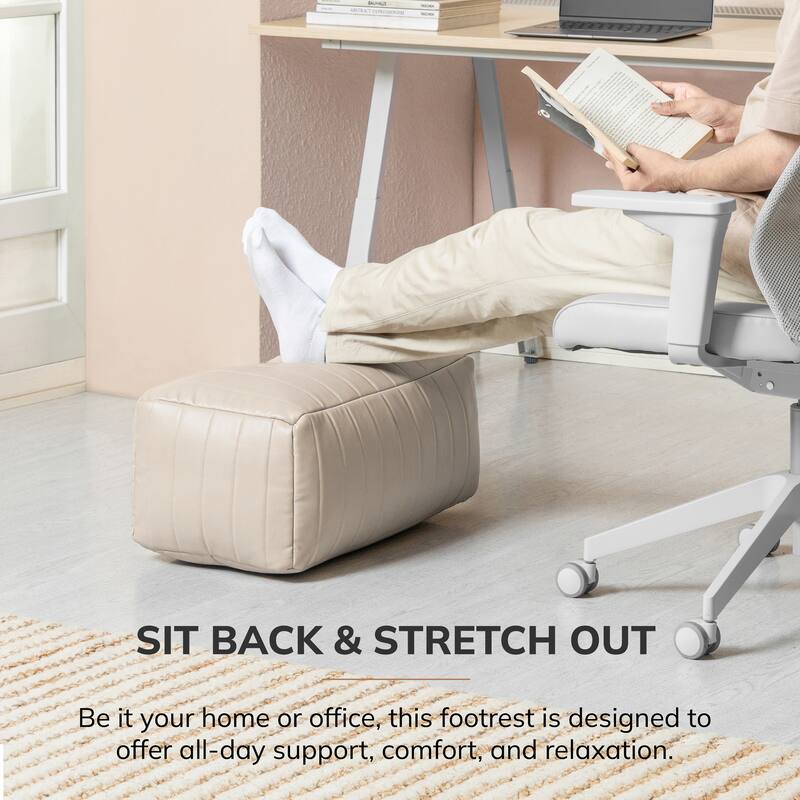 Jani Footrest Bench Ottoman Pouf - Handcrafted for Seating, Footrest, Home Decor for Living Room, Bedroom Pouf