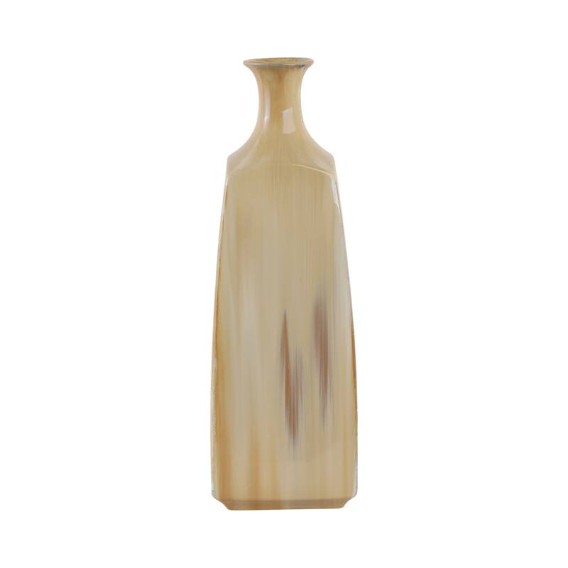Stoneware Vase Sleek Decorative Contemporary Casual Home Style