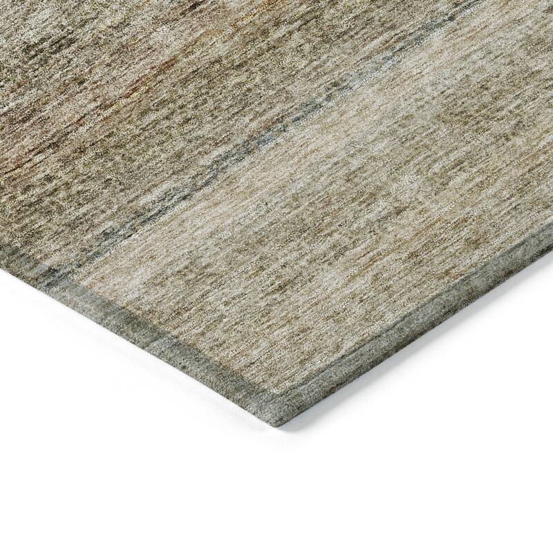 HomeRoots Striped Transitional Rectangle Outdoor Rug