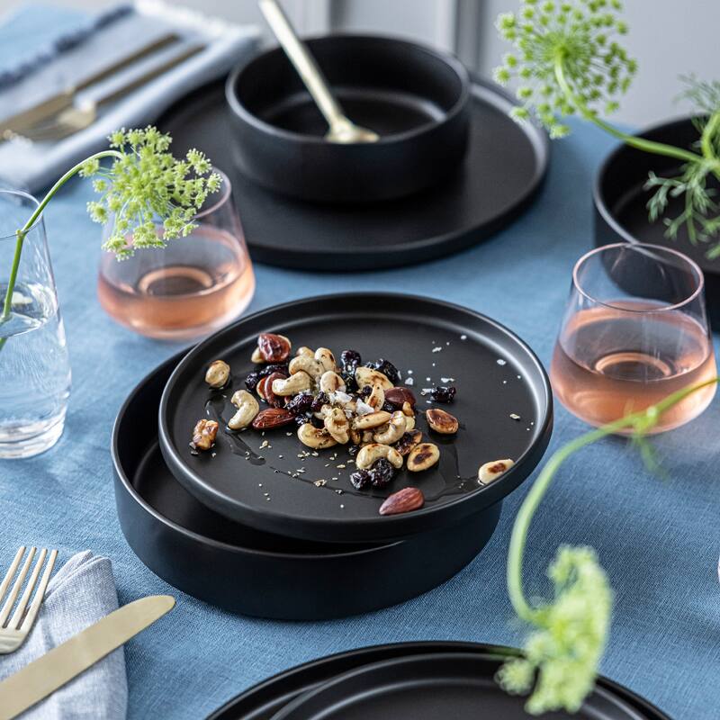 over&back Stackable Semi-Matte Stoneware Dinnerware