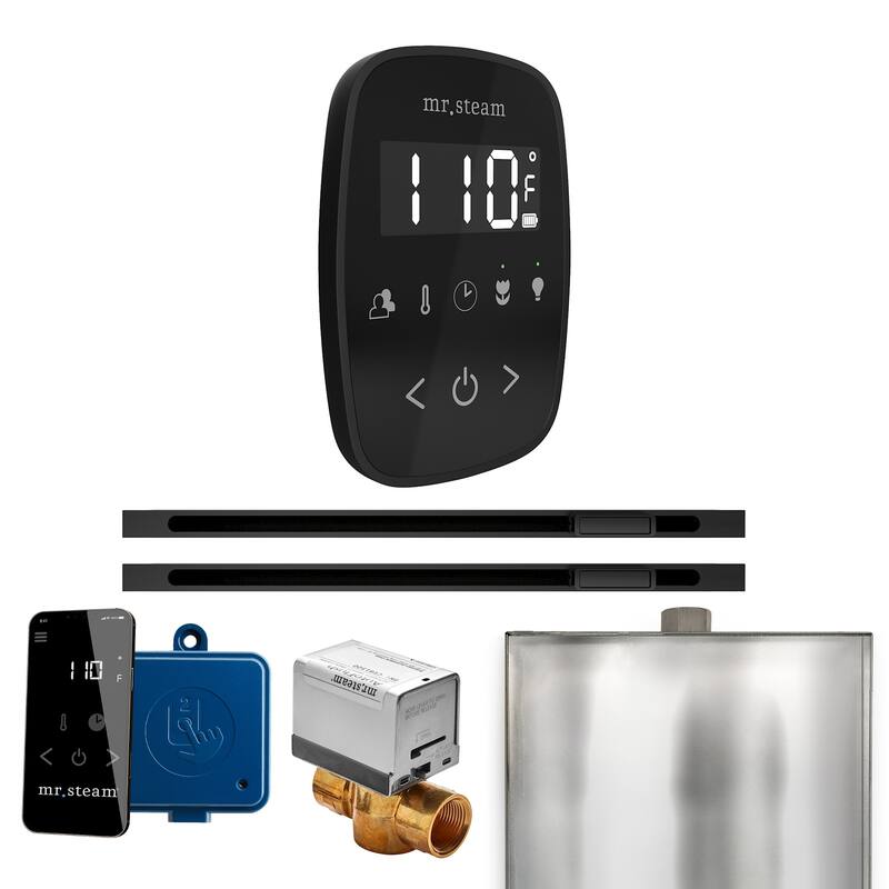 Mr Steam BFXL Butler Flex Max Linear Package Steam Shower Control - Black / Matte Black