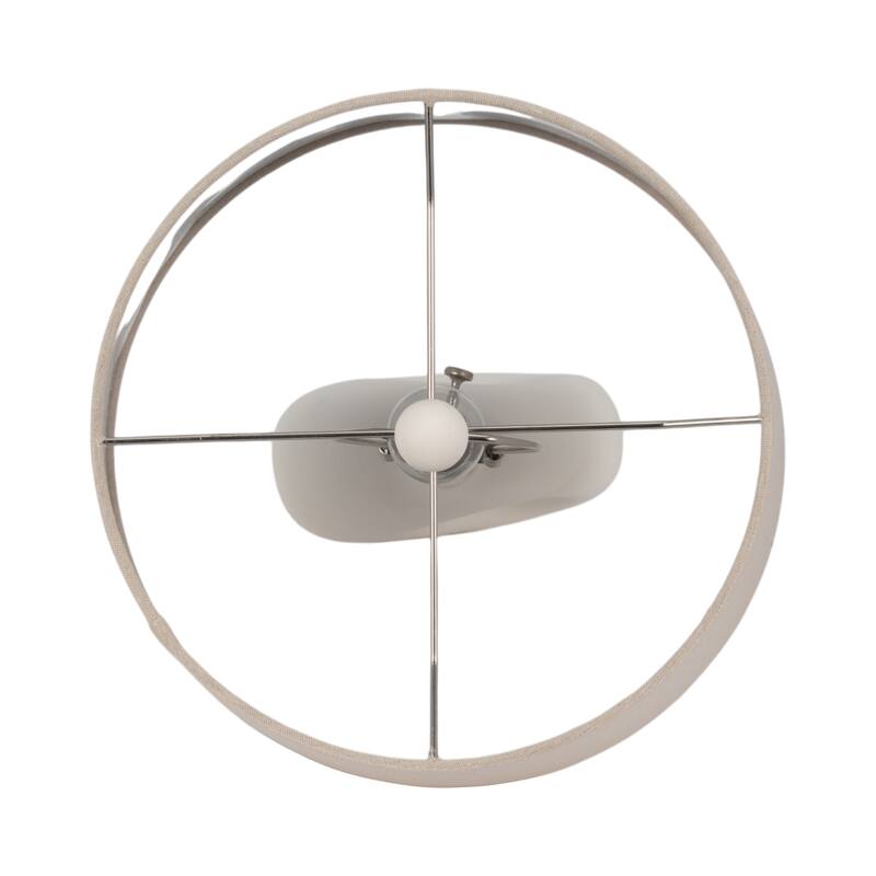 Sagebrook Home Designer Ceramic 23" Open Cut Out Table Lamp, White/tan, Elegant Ceramic Base, Set of 2 - 14" x 14" x 23"