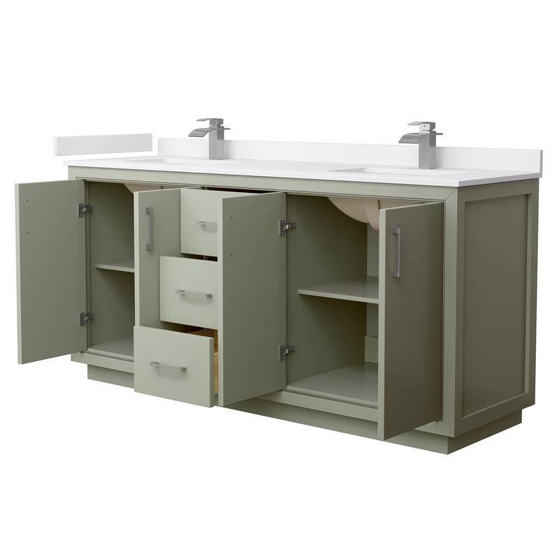 Wyndham Collection WCF1111-72D-VCA-MXX Icon 72" Free Standing Double