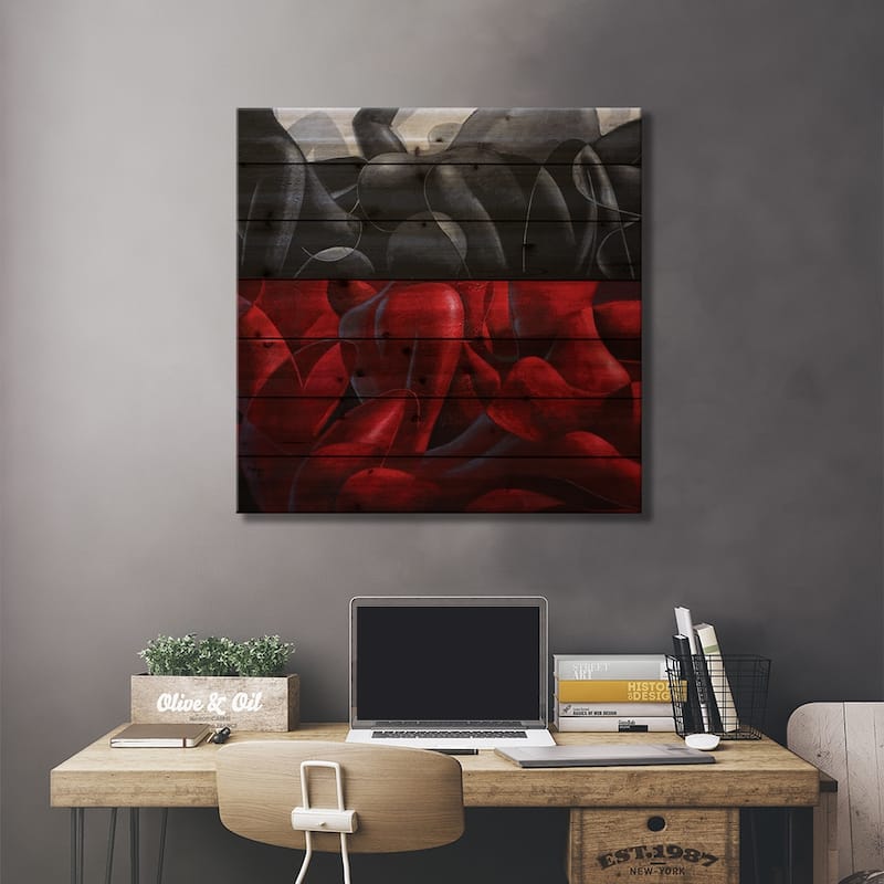 Age Of The Sirens Print On Wood by Segun Aiyesan - Multi-Color