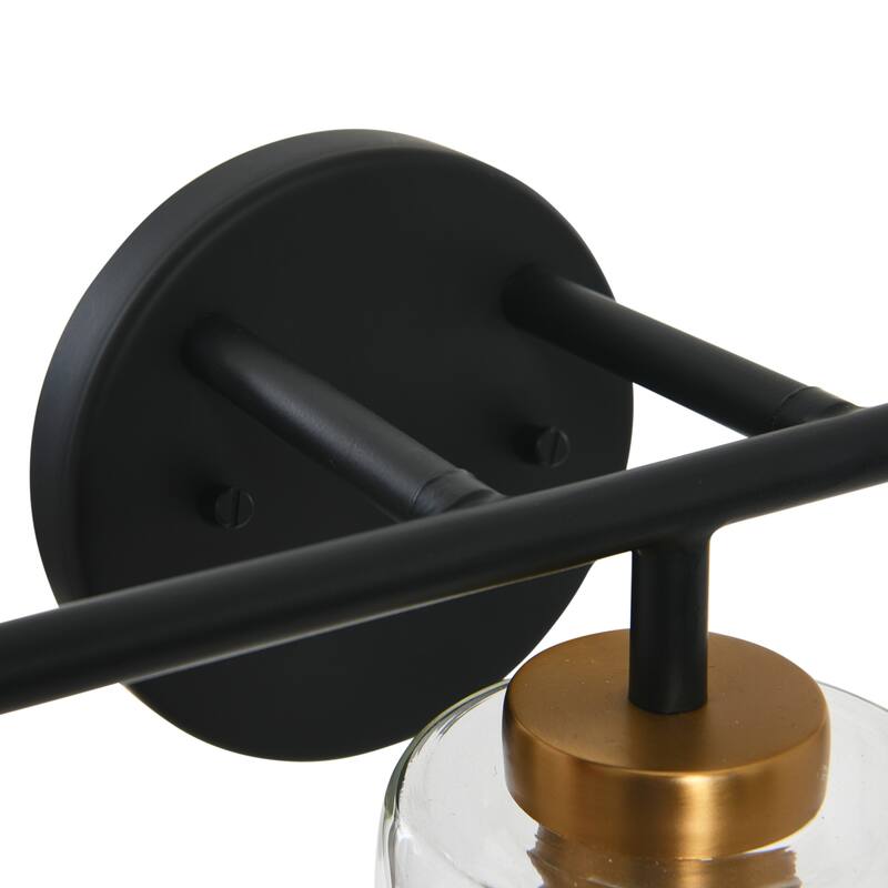Robert Stevenson Lighting Kendrick - Metal and Glass Vanity Light
