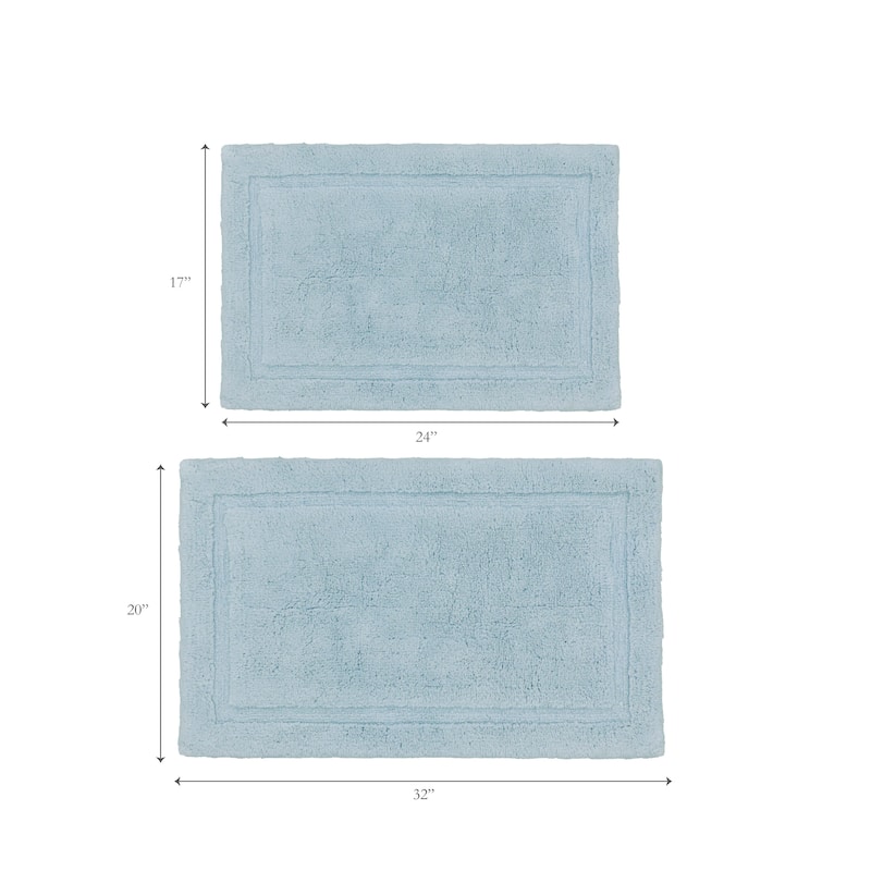 Lydia Border Plush Bath Mat