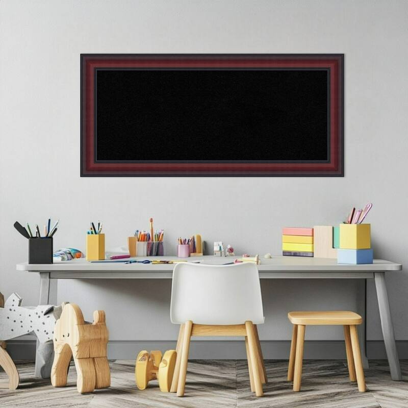 Dalat Cherry Framed Cork Board - Bulletin Board, Organization Board, Pin Board