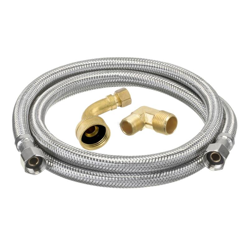 60 in. Chrome Stainless Steel Dishwasher Supply Hose Bed Bath & Beyond 39110340