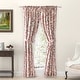 preview thumbnail 1 of 10, Waverly Gardens Tailored Panel Pair with tiebacks or Tailored Valance 84"W x 45"L Panel Pair(42"W per panel) - Garnet