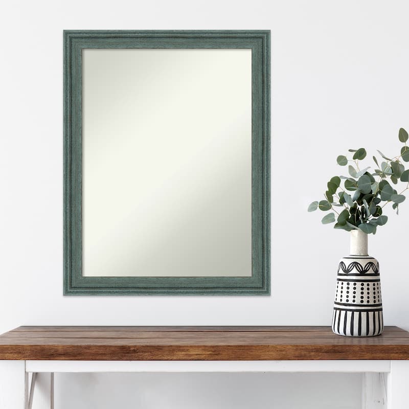 Upcycled Non-Beveled Wood Framed Wall Mirror