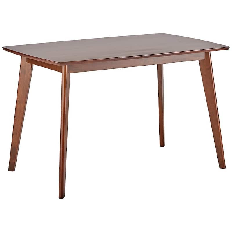 Wooden Dining Table, Chestnut Brown - 30 H x 47.25 W x 29.5 L Inches