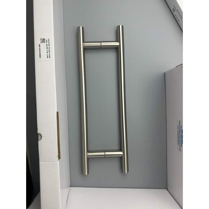 CEL 12" x 12" Stainless Steel Ladder Style Back to Back Pull Handle for Shower Door