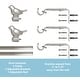 preview thumbnail 29 of 56, Cute Bird Finial Adjustable Decorative Designer Curtain Rod