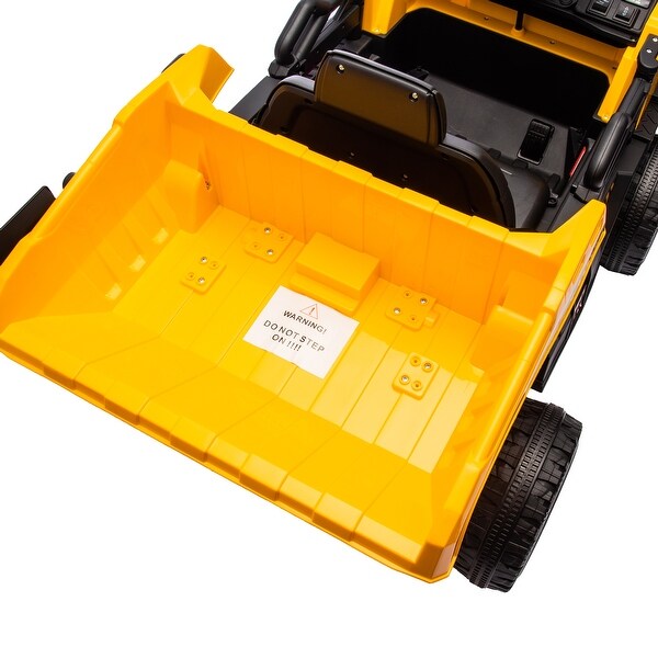 12V Ride-On Dump Truck for Kids, Remote Control, Bluetooth