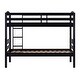 preview thumbnail 53 of 92, Walker Edison Solid Wood Convertible Twin-over-Twin Bunk Bed