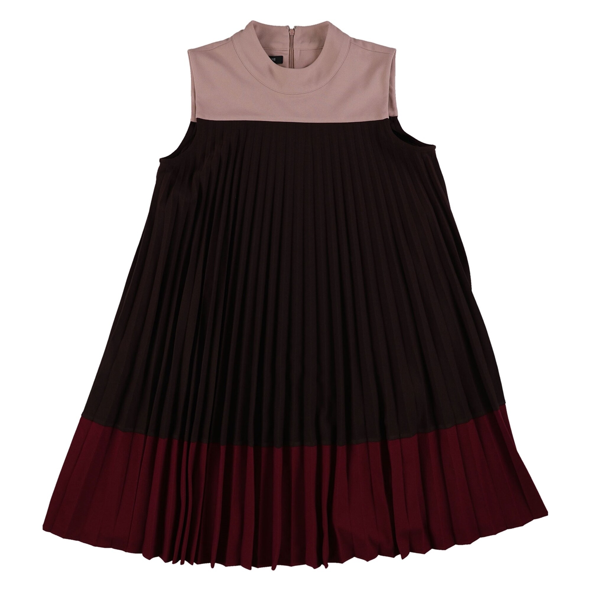 open lace back dress ALINA PLEATED KNIT FIT AND FLARE MINI DRESS – AKIRA main image 0