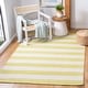 preview thumbnail 6 of 148, SAFAVIEH Handmade Montauk Caspian Stripe Cotton Flatweave Rug 3' x 5' - Green/Ivory