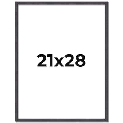 21x28 Frame Brown Solid Wood Picture Frame - Complete Modern Photo