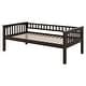 preview thumbnail 14 of 15, Twin Bunk Bed with 2 Storage Drawers, Convertible Solid Wood Bed Frame w/ Ladder & Full Length Guardrails, Detachable Bunk Beds
