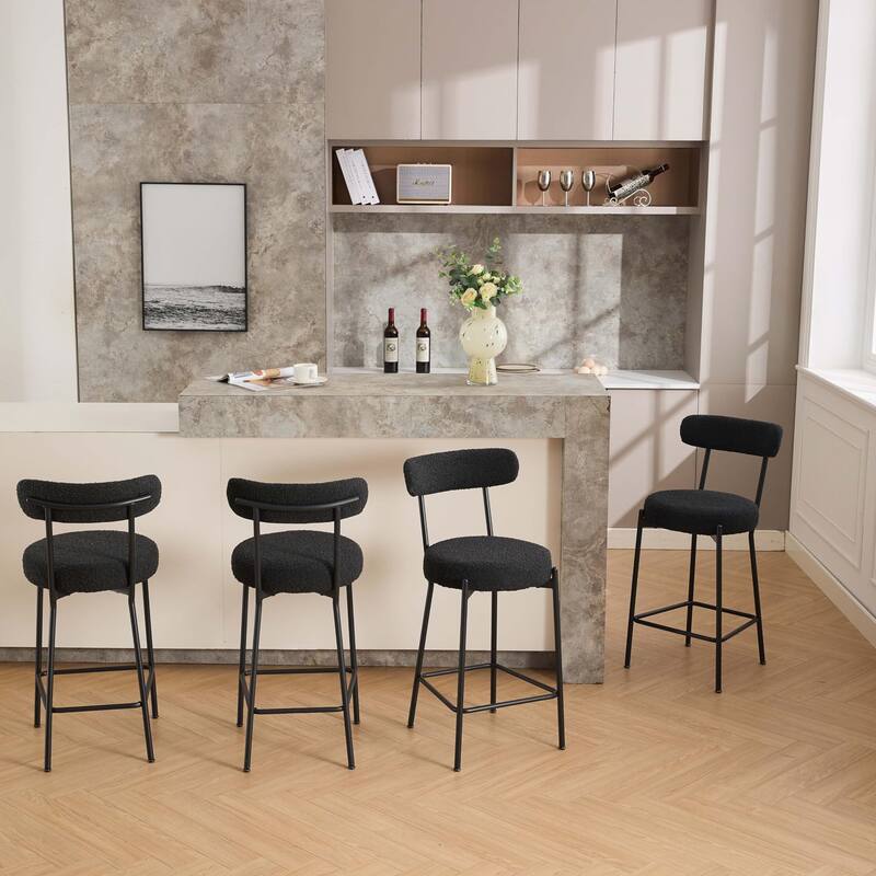 27" Modern Counter Stools Set of 2