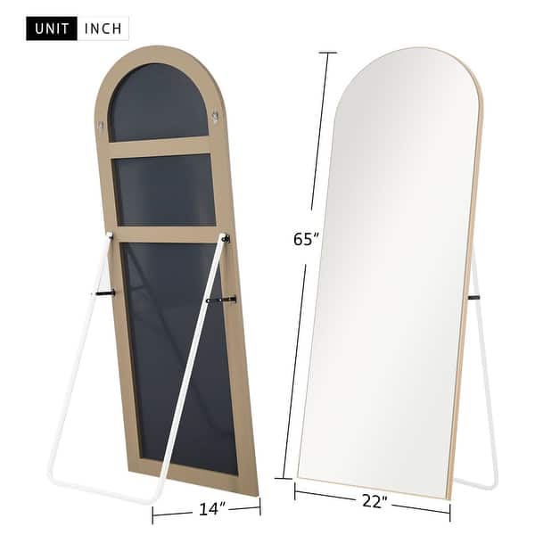 Glam Arched Mirror Fulllength Floor Mirror with Standing Bed Bath & Beyond 35053198