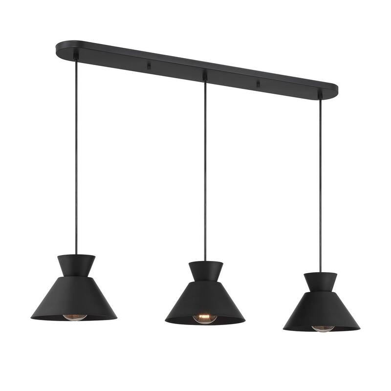 3-Light Linear Chandelier By Trade Winds