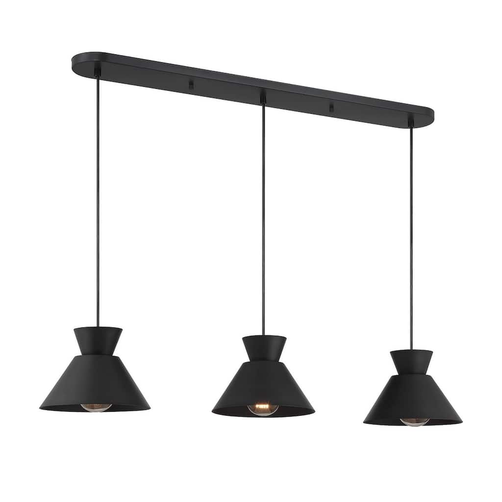 3-Light Linear Chandelier By Trade Winds