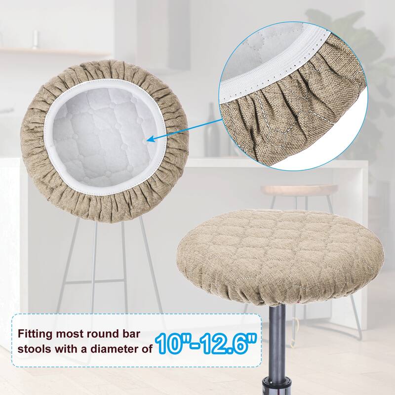 Bar Stool Covers, Elastic Bar Stool Seat Cover for 10-13 Inch Chair