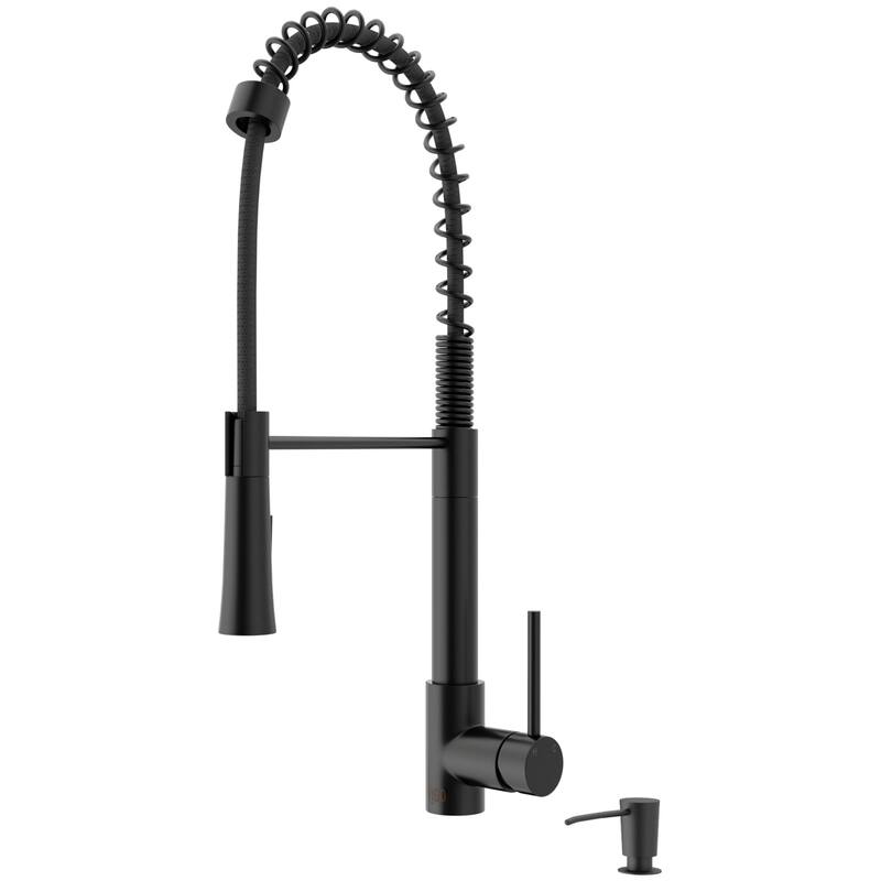 VIGO Laurelton 22" H Single Handle Pull-Down Sprayer Kitchen Faucet