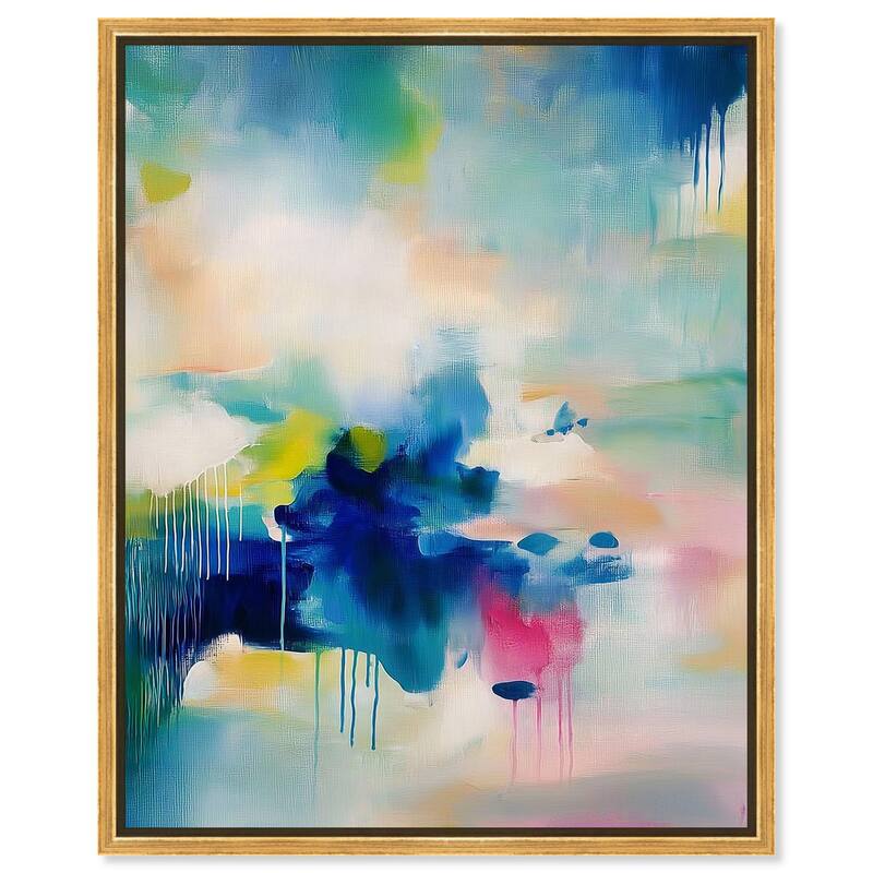 Prismatic Weeps Color II Canvas by Art Remedy - 36" x 45" - Gold