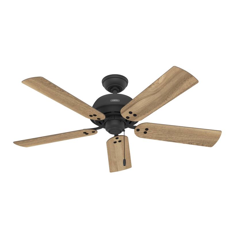 Hunter 52" Shady Grove Ceiling Fan with LED Light Kit/ Pull Chain, Standard or Flush Mount - Casual, Transitional