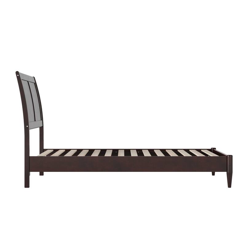 Valencia Solid Wood Low Profile Sleigh Platform Bed