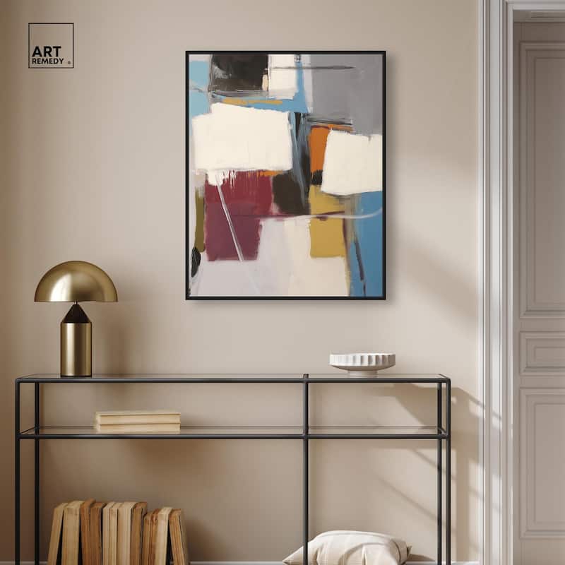 Stacked Forms Canvas by Art Remedy