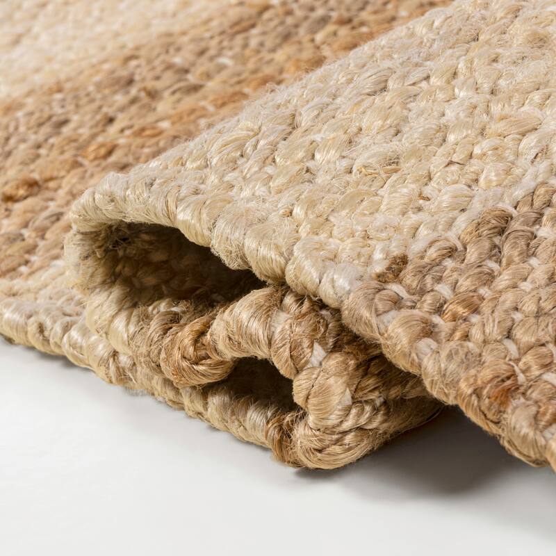 JONATHAN Y Jayden Rustic Farmhouse Woven Jute Stripe Area Rug