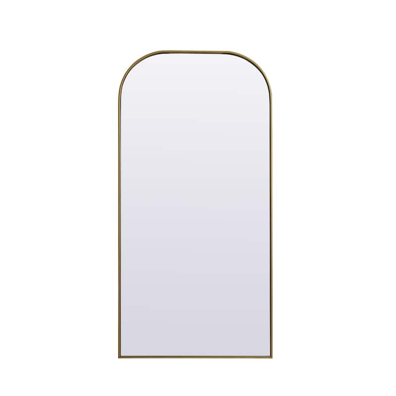Elegant Lighting MR1B3266 Blaire 32" W x 66" H Modern Arched Bathroom - Brass