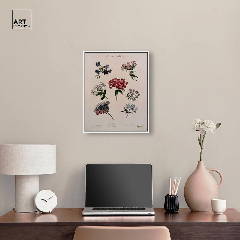 Seven Flowering Plants Canvas by Art Remedy