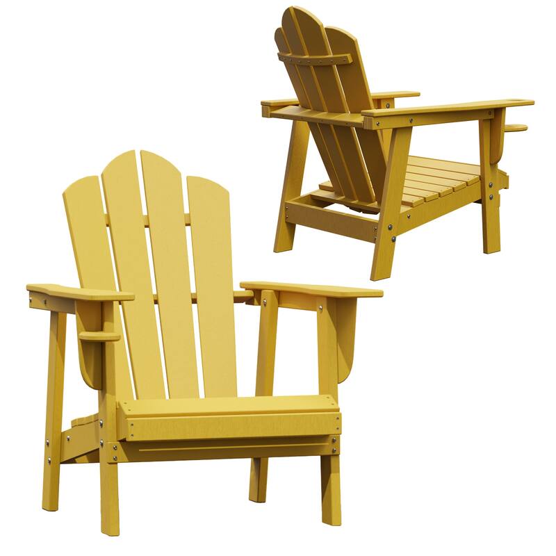 Outdoor HDPE Adirondack Chairs Outdoor Chair Plastic Lawn Chairs for Outdoor Use Set of 4