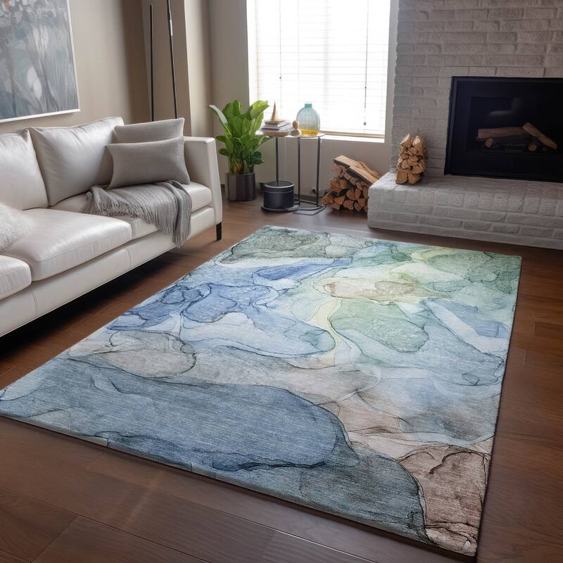 Premium Washable Super Soft Abstract Contemporary Mayfield Rug