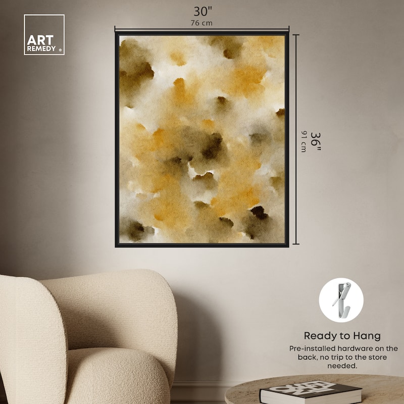 Art Remedy Granola Chocolate Chips Framed Watercolor Boho Abstracts
