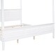 preview thumbnail 9 of 9, King Size Canopy Platform Bed with Headboard and Slat Support Leg