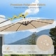 preview thumbnail 48 of 48, Gymax 10 FT Solar Offset Hanging Umbrella Patio Cantilever Umbrella w/