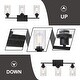 preview thumbnail 9 of 18, Modern Bathroom Lights Fixture 3-Lights Vanity Lighting