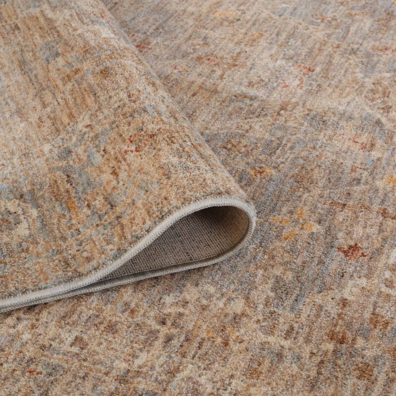 Albany Vintage Power-Loom Blue Area/Runner Rug