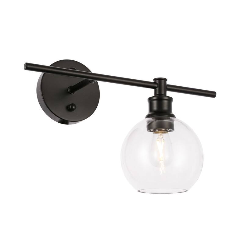 Collins 1-Light Glass Right Wall Sconce - 14.7/9.8
