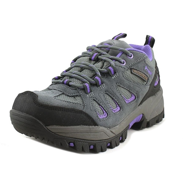 Propet Ridge Walker Low Women Round Toe Suede Gray Hiking Shoe