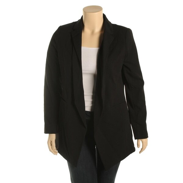 calvin klein long blazer womens